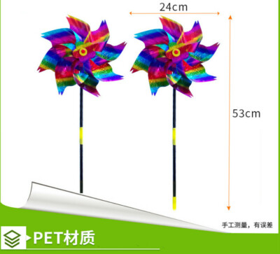 8 Blätter Vogelvertreiber Windmühle Abschreckung Pinwheels für Outdoor Garten
