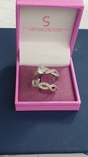 Engagement & Wedding ring, Sterling Silver size K   Sreema London 