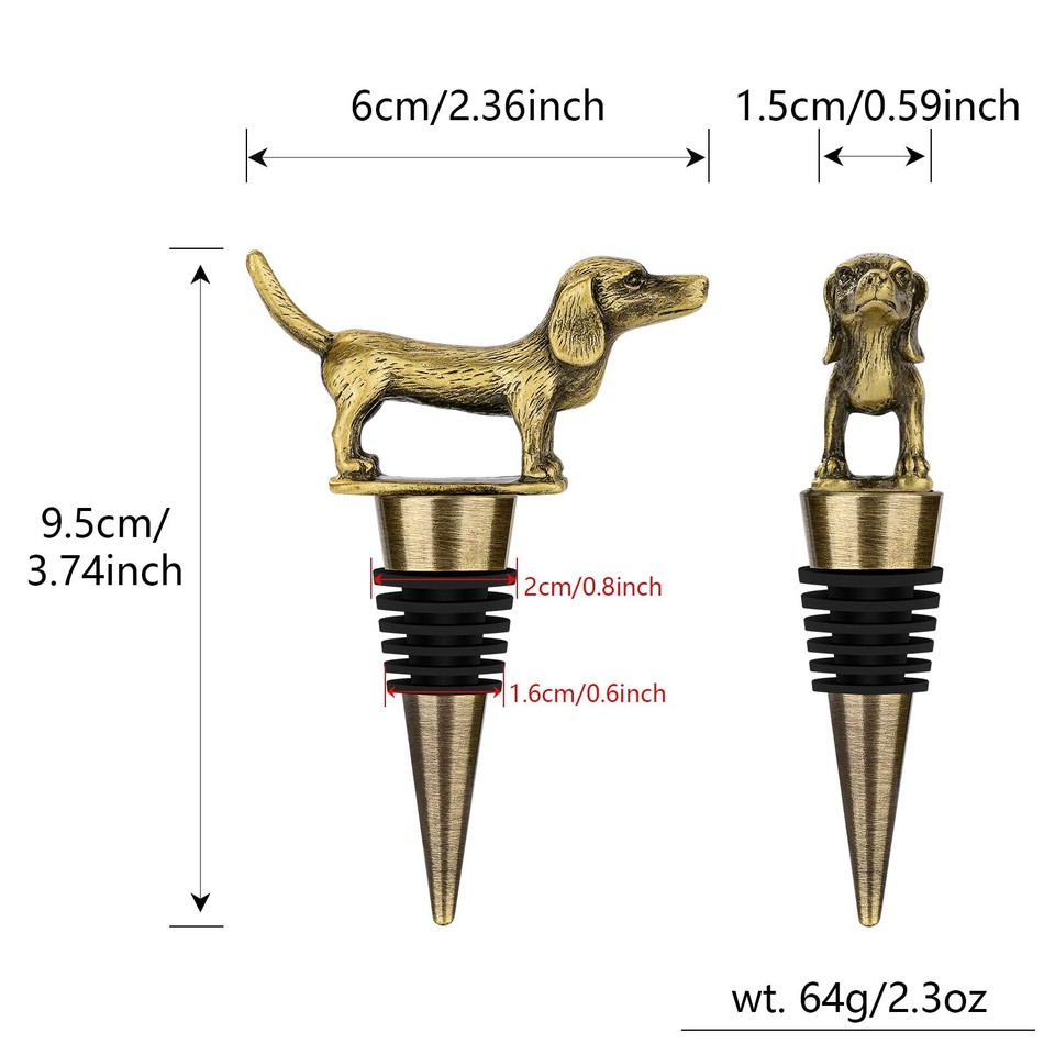 Dachshund Dog Wine Stopper, Weiner Dog Wine Bottle Saver Gifts for Men Dad Wo... eBay