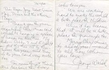 NOBEL PRIZE IN MEDICINE 1967 George Wald autograph, handwritten letter