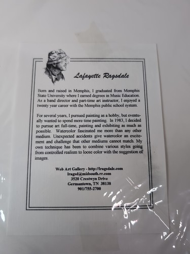 Lafayette Ragsdale - acuarela - - Imagen 4 de 4