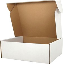 White Shipping Boxes for Small Business 20 Pack 12x9x4 in Cardboard Corrugated