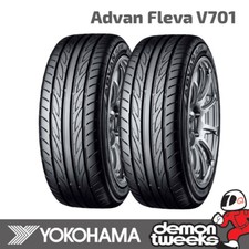 2 x 225/40 R18 92W XL Yokohama Advan Fleva V701 Performance Tyre - 2254018 (New)