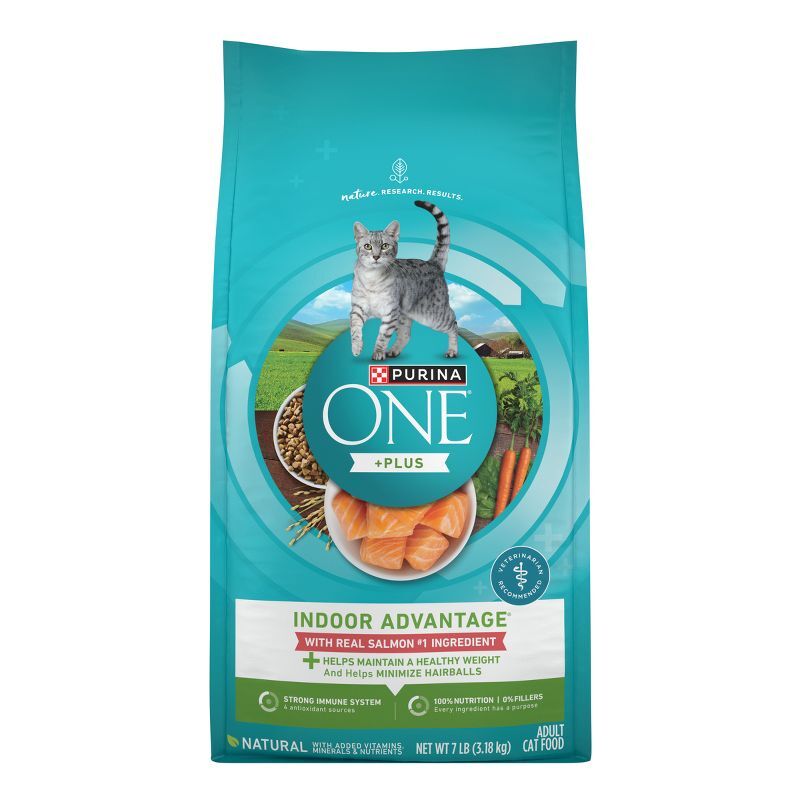 Purina ONE Healthy Weight Dry Cat Food with Fish Seafood and Salmon