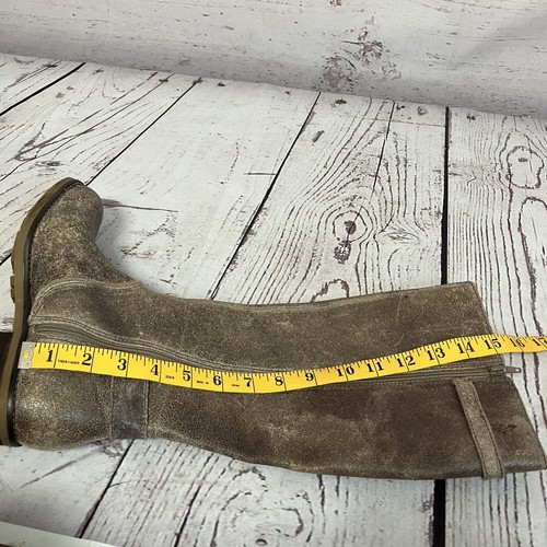 Schuler and Sons Philadelphia Factory Boots Womens 7 Distressed Tall Leather - Picture 10 of 11