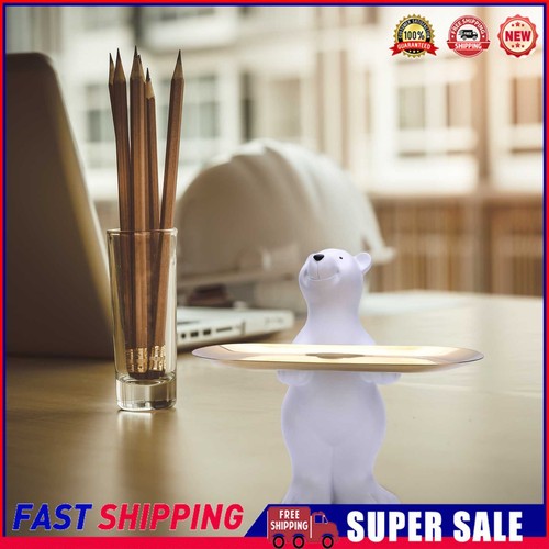Polar Bear Art Figurines Nontoxic Harmless Desk Decoration for Home