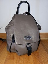 Peruzzi Firenze Made In Italy Soft Pebbled Leather Travel Backpack Handbag