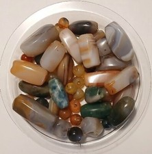 Asstmt Agate Beads, Colors, Shapes  Sizes