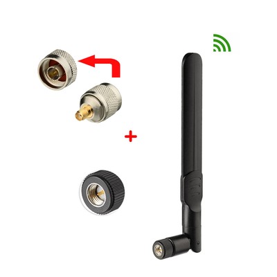 4G LTE 700-2600MHz SMA / N Male Indoor Whip Antenna Cell Phone Signal Booster