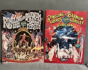 Vintage 1976 & 1980 Ringling Bros and Barnum & Bailey Circus Program & Magazine