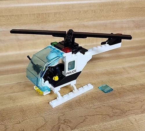 LEGO Town Set 6642 Police Helicopter Chopper City Cops 99% COMPLETE