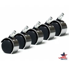 Set of 5 Office Chair Replacement Swivel Office Chair Wheels Casters 2"