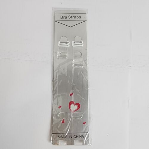 2 Sets of Clear Bra Straps Non-Slip Adjustable Invisible Transparent (15mm) Wide - Picture 2 of 13