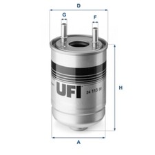 UFI Kraftstofffilter passend für Suzuki Grand Vitara II Renault Scénic III