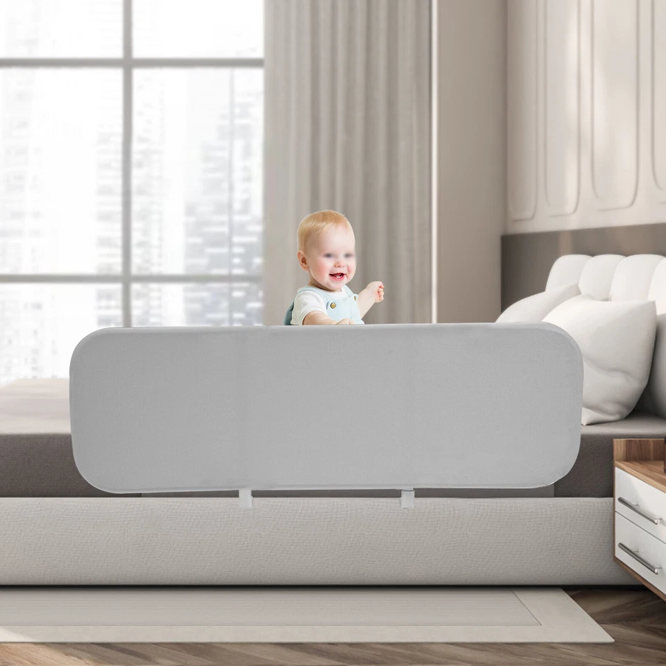 Modern Foldable Bed Rail Guard for Toddlers, Durable & Safe Design - Image 2 of 4