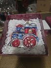 Christmas Hallmark Festive Locomotive Train ornament blown glass — photo 1