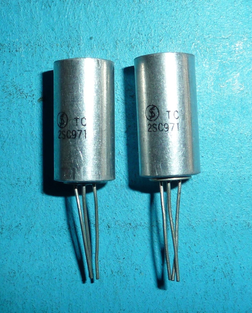 2 Genuine Fujitsu 2SC971 NPN Transistors for Marantz Akai Sansui