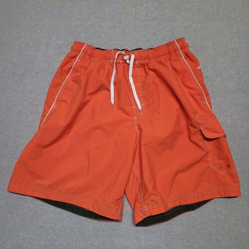 Speedo Cargo Swim Trunks Shorts Mens XL Orange - image 1