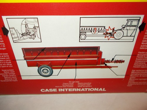 1988 ERTL 1:32 Diecast Case International Side Spreader 659/Barge Wagon 223 DAMG - Picture 6 of 17