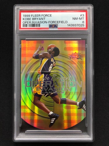 1999-00 Fleer Force Operation Invasion Forcefield #3 Kobe Bryant PSA 8