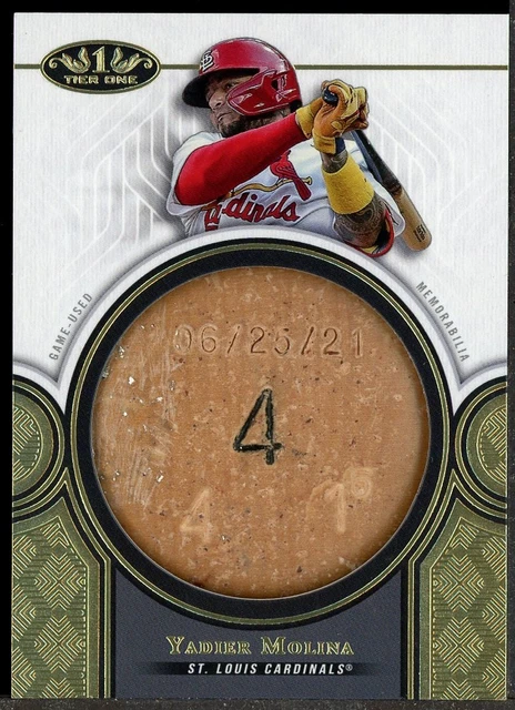 2023 Topps Tier One Yadier Molina St Louis Cardinals GU Bat Knob
