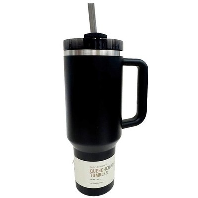 40oz Stainless Steel H2.0 FlowState Quencher Tumbler Black 2.0 Ice drinks summer