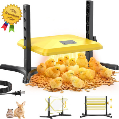 Energy Efficient Chick Heat Plate 50-158°F Digital Brooder Heater for Ducklings