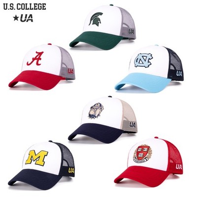 U.S. College Trucker Caps Logo Harvard Michigan Georgetown Alabama Carolina