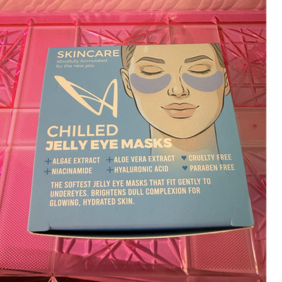Skincare Under Eye Jelly Mask Blue, Algae + Aloe + Niacinamide + HA