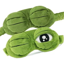 Funny 3D Frog Cute Sleeping Eye Mask Blindfold Travel Sleep Masks Soft Eye Cover