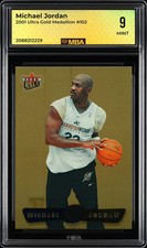 2001 Ultra Michael Jordan #102 Gold Medallion MBA 9
