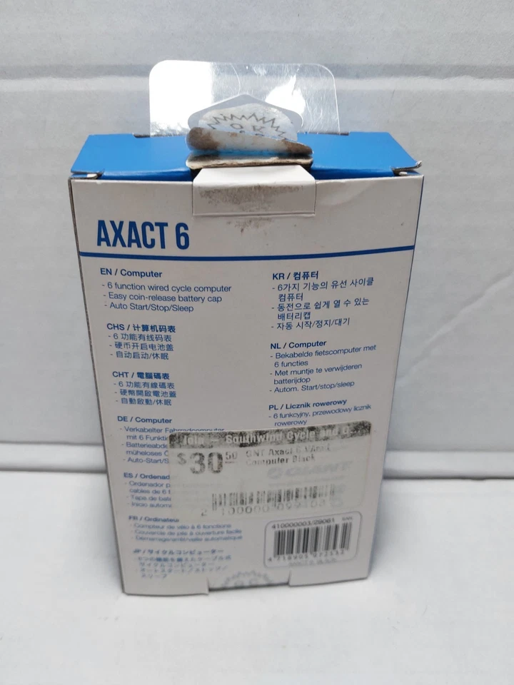 Giant Axact 6 Bike Cycle Computer 6 Function Odometer, Clock, Trip Distance - Image 3 of 4