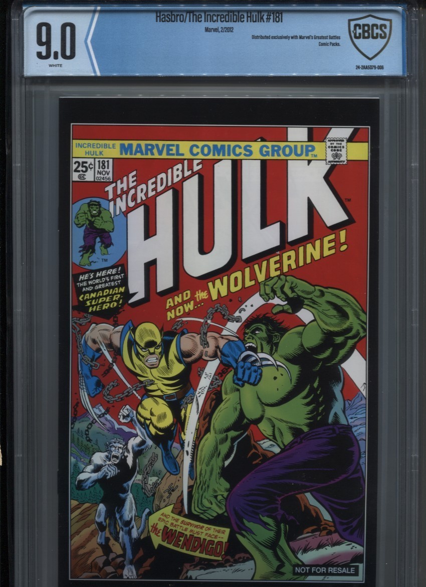 Incredible Hulk 181, CBCS 9.0, 1st Appearance Wolverine, High Grade Reprint