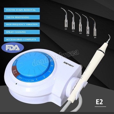 Dental Ultrasonic Piezo Scaler Fits Woodpecker EMS Cavitron 5 Tips Handpiece NEW