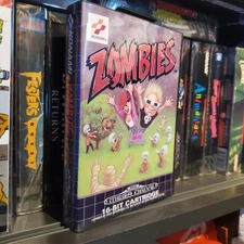 ZOMBIES (Sega Genesis,) Repro Custom physical Cartridge New 2025 W Clamshell Box