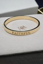 Pragnell FAITHFUL Polished 20CM Square Bangle in 18ct Yellow Gold - RRP £9,600