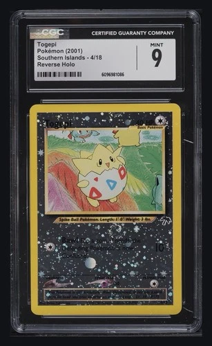 2001 POKEMON SOUTHERN ISLANDS PROMO #4 TOGEPI-HOLO CGC 9