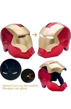 Open and Close Helmet with Glowing Eyes for Kids and Teens