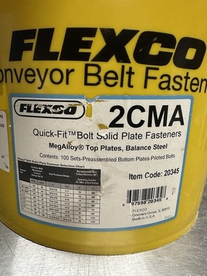 Flexco 2CMA Conveyor Belt Fasteners 100 Count Bucket Unopened - 20345