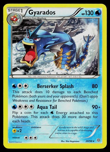 Pokemon Card - Gyarados Ancient Origins 20/98 Rare
