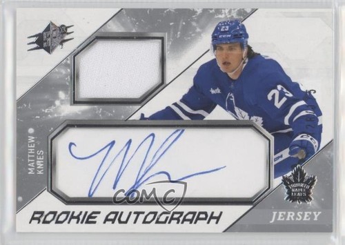 Matthew Knies #KN 2023 SPx Rookie Auto card