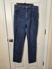 VINTAGE Wrangler Jeans Women 17/18 x 32 Blue 12MWzdl USA 32x32 High Waist