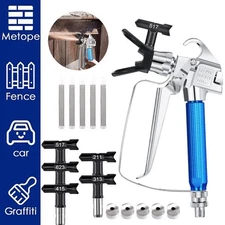 12 Pcs Airless Paint Sprayer Gun with Nozzle Guard Spray Tips and Airless Paint