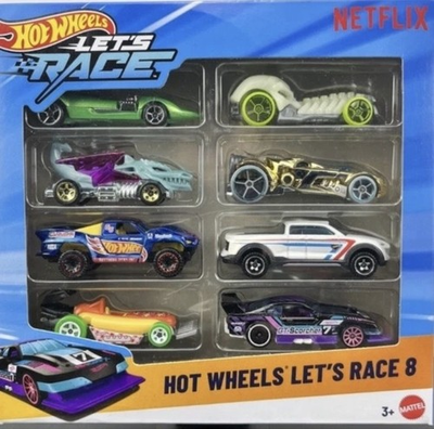 #ad Hot Wheels 2025 Mainline Hot Wheels lets Race 8 Pack GT Scorcher Dragon Blaster $36.00