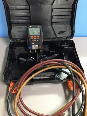 Testo 550 Manifold, Gauge & Hose Set Free Shipping Tested