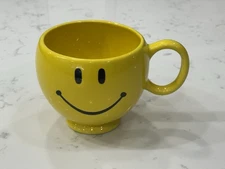 Happy Smile Face Yellow Teleflora Oversized Mug / Planter