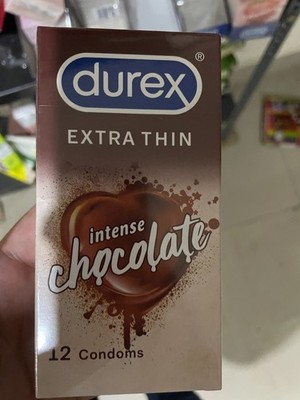 Durex Extra Thin Intense Chocolate Flavoured Condoms For Men II Us Ship