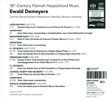 EWALD DEMEYERE 18TH-CENTURY FLEMISH HARPSICHORD MUSIC NEW SUPER AUDIO HYBRID CD
