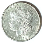 1878 S $1 Morgan Silver One Dollar US Coin San Francisco AU