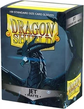 Dragon Shield | Standard Size Card Matte Sleeves | 100 CT - Smooth & Jet 
